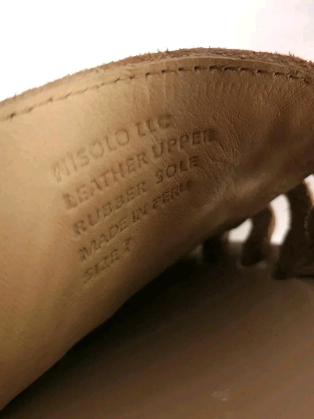 Nisolo Tan Woven Leather Huarache Flats